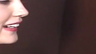 Extra Horny Brunette Fucks Big Dick Gloryhole