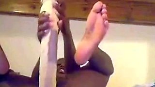 Black Girl Fulfills Her Wildest Fantasy With a Huge Sex Toy