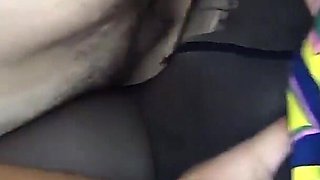 My pantyhose is full of holes and my pussy is fucked. Cum on pussy