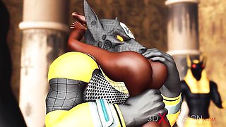 Comely Anubis at anal trailer