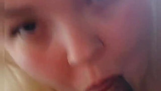 Sucking his BBC till he cums in my mouth I keep sucking till I know I've swallow every last drop