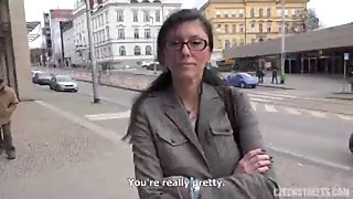 MILF with glasses fucking hard