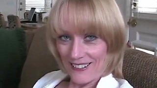 Cumming Hard On Grandmas Sweet Face