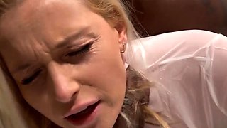 Horny French blonde babe enjoys hardcore hot anal sex