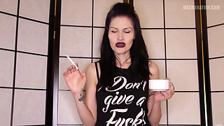 Smoking girlfriend...