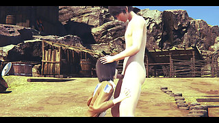 On Titans Hentai - Mikasa Do a Blowjob and Then He Do to Her a Cunnilingus - Manga Anime Japanese Asian Game Porn