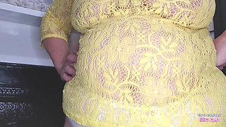 Big Tits and Hairy Bush - Mature Amateur BBW Milf Slut StepMom StepAunt Bedroom Homemade Real Housewife