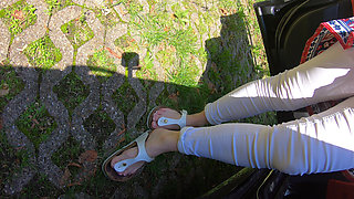 Birkenstock in Car