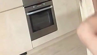 Very sexy perfect body fucking in the kitchen