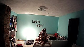Hidden cam captures a horny amateur couple having wild sex