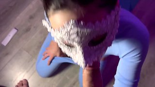 Sexy Fit Bubble-assed Hottie Asks Her Roomie To Help Her Stretch Her Asshole With a Dildo After Yoga