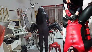 Mistress Luciana Dominates with Needles and Hardcore Anal Fuck in Latex Catsuit