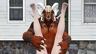 Red Monster Hardcore Fucking with Big Dick