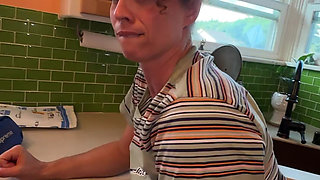 Hot Stepmom Catches Stepson Masturbating