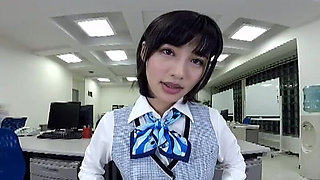 Kissing Frenzy with a Lustful, Drooling Office Beauty