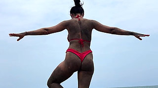 Buried in the Sand & Beach Yoga - Double the Show