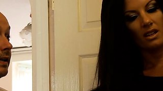 Bathroom sex with a wife Elicia Solis in a new house