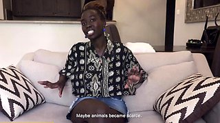 Gorgeous Black Fuck Doll Gagged POV Messy Facial