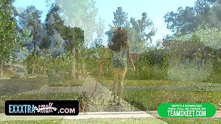 Exxxtrasmall - encaged teenage (Rebel Lynn) fucks a Big Cock