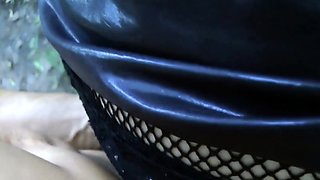 Fucking an emo gothic Russian outside