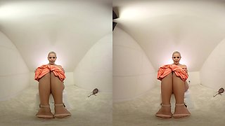 Blonde Babe Julie Parker With Her Toy - Petite Shaved Teen