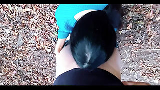 My Girlfriend Suggested Sex in Nature While We Were Hiking - I Gave in and Poured My Juice on Her Breasts.