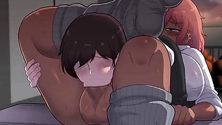 Futa Gyaru Reverse Blowjob