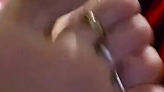 Linsey Dawn solo foot fetish