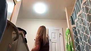 gorgeous blonde stepsister on hidden cam