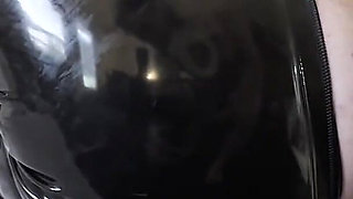 Gaping Cunt Filled with a Huge Strap-on