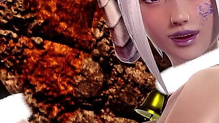 Blowjob From Big Tits Dark Succubus with Facial Cumshot 3D Animation