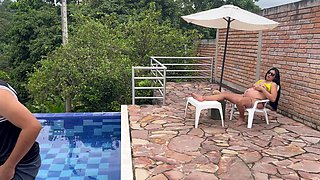 Horny Pool Guy Fucks Me When My Husband Is Away