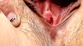 Giant Pussy Lips Play and Spread Stretch