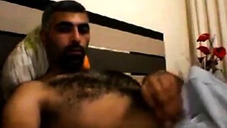 Hairy Horny Daddy Strokes His Big Cock