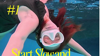 Mistress Dana's Redhead Femdom Foot Fetish Jerk off Instructions