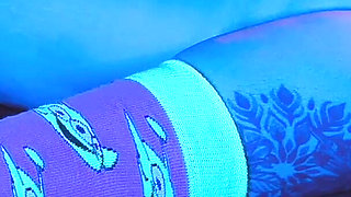 Young Girl with Beautiful Feet Masturbating with a Unicorn Horn Dildo
