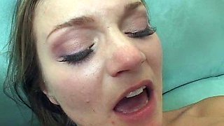 Blonde amateur girlfriend enjoys a big cock