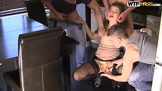 My wife gangbang fucked teen