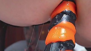 Anal Stretch with My Dragon Dildos