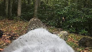 May I Eat Your Tight Wet Pussy Mam on That Tree? Naughty Slut Answers Fuck Yes You Can as Long as I Can Cum on Your Dirty Hand?