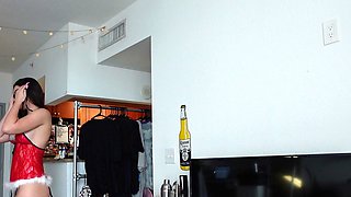 Amateur couple webcam ass sliding into that big ass