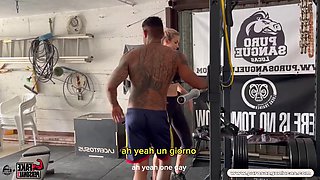 FAKE PERSONAL TRAINER PT. 3 SHONA RIVER gets FUCKED by her personal trainer and gets cum on her tits
