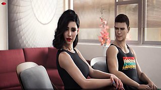 Ms. Denvers tries to seduce her tutor in anime style by Foxie2k