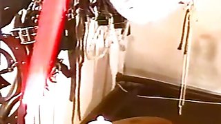 Hot candle wax punishment