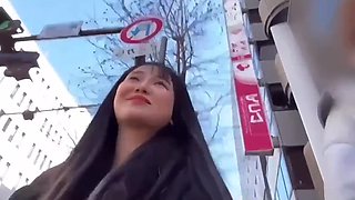 Petite Japanese begs for massive load in her mouth