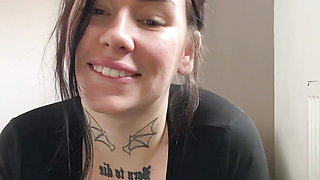 British teen mesmerises you with her big natural tits joi.