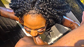 Brazilian Big Ass Fucking Her Lover in the Hot Tub at the Motel