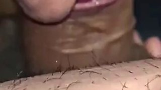 Step mom continue sucking step son dick after he cum