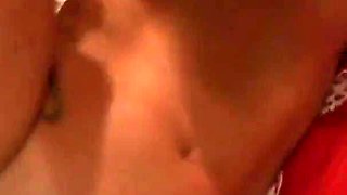 Lusty MILF fucks a guy with a big cock