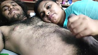 Hot Mallu Couple Romantic Handjob - Vaishnavy Pleasures Sharun Raj's Cock